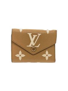 LOUIS VUITTON◆3つ折り財布/レザー/BEG/モノグラム/レディース/M81459