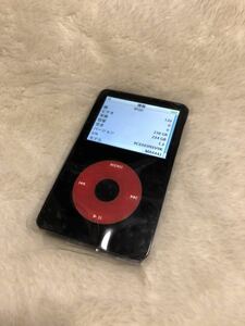 Apple iPod classic 第5世代 30GBから256GB 黒赤カラー　カスタム U2 Special Edition