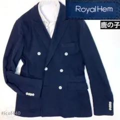 伊Royal Hem ざっくり鹿の子コットン ダブルJK L 440