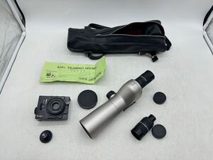 【1円スタート】Kenko PLATORON 50z フィールドスコープ 20～60倍ズーム TELESHOT HOLDER付き 地上望遠鏡 テレショットホルダー DM1219N