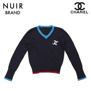 シャネル CHANEL ニット ココマーク 2000年代 カシミヤ グレー