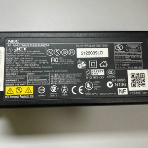 No.1670 NEC AC アダプター PA-1600-05 PC-VP-WP36 / OP-520-75601
