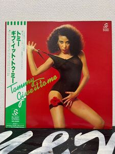 ※白ラベル見本盤 盤面美品【国内オリジナル盤帯付きLPレコード】TOMMY give it to me トミー ギブ イット トゥミー soul funk obi