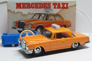 MERCEDES TAXI/メルセデス タクシー リモコン ブリキ カー 箱付 1960～70年代 当時物 車 雑貨