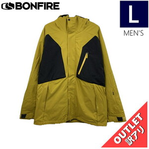 【OUTLET】 BONFIRE FIRMA STRETCH 3-IN-1 JKT カラー:CAMEL Lサイズ メンズ スノーボード スキー ジャケット JACKET アウトレット