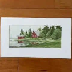 水彩風景画　Watercolor landscape painting