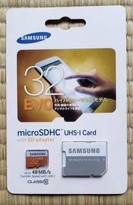 未開封未使用品　SAMSUNG 32GB microSDHCカード