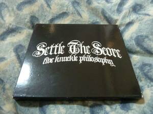 Settle The Score / Five Knuckle Philosophy 　　3枚以上で送料無料