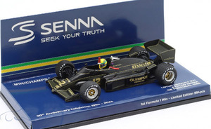 ミニチャンプス 1/43 ロータス ルノー 97T アイルトン・セナ ポルトガルGP 1985 F1初優勝 レインタイヤ/ウェザリング仕様