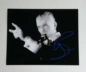 David Bowie デヴィッド・ボウイ サイン フォト