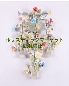 最高品質 実用★ 照明 壁掛け灯 ブラケットライト インテリア照明 玄関灯 薔薇 花 はな Q0139