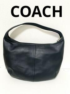 コーチ　COACH オールレザー　ワンショルダー　ハンドバッグ　黒F9221