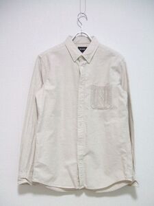 BEAMS ニット切替ポケット 長袖シャツ アイボリー メンズ ビームス 2-0124T 188834