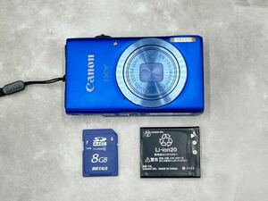 《初期化済み》【Canon/キャノン】デジタルカメラ IXY 100F ブルー 青色 HD WIFI コンパクトデジタルカメラ バッテリー SDカード 付き 