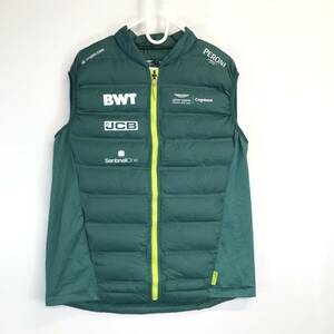 Aston Martin Racing Gilet Vest F-1 アストンマーティン オフィシャル ダウンベスト アウター ベスト グリーン Lサイズ