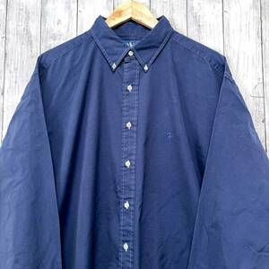 ラルフローレン Ralph Lauren YARMOUTH 長袖シャツ メンズ ワンポイント サイズ17 1/2 XL~XXLサイズ 2-732