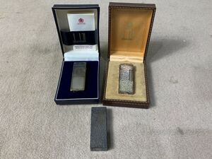 ◆HU100 ダンヒルライター 3点まとめ　点火・動作未確認　雑貨　喫煙グッズ　ライター　dunhill◆T