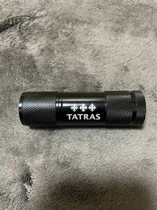 非売品　TATRAS タトラス　ライト　懐中電灯　キャンプ　非常用　防災用　ハンディライト　ハンディ　黒　ノベルティ