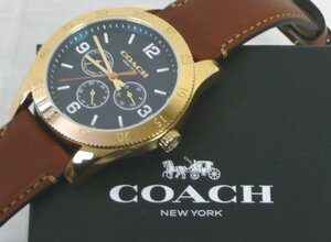 ☆☆COACH コーチ　Casey Watch ケイシー ウォッチ　42MM　クオーツ　腕時計　メンズ☆USED品☆