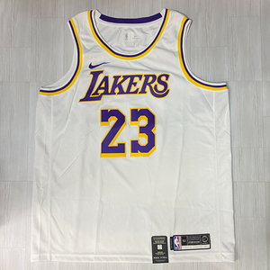 USA正規品 【M】 NIKE ナイキ NBA ロサンゼルス レイカーズ LA LAKERS レブロンジェームズ 背番号23 オーセンティック バスケシャツ 白