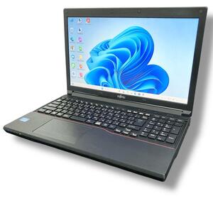 1円〜 1006 【美品】富士通 LIFEBOOK A573/G Windows11 高性能Core i5