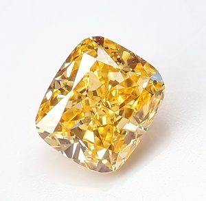 【100円～】VS2！0.122ｃｔ 天然ダイヤ FANCY INTENSE ORANGE YELLOW（ナチュラルカラー）X