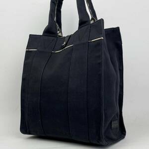 1円【美品】 BURBERRY バーバリー ロンドン トートバッグ ハンド メンズ レディース ビジネス キャンバス レザー ブラック 黒 A4