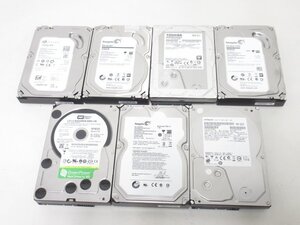 S3813S 2TB(4個) 1TB(3個) 3.5インチHDD 合計7個セット まとめ売り★フォーマット済み CrystalDiskInfo正常判定