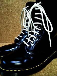 【Dr.MARTENS】ドクターマーチン 1490 10ホールブーツ UK7 (26cm ) 10EYE BOOT スムースレザー ブラック 刻印あり 国内正規品【良品】