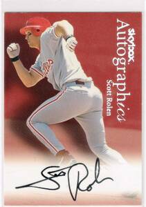 MLB 2000 Skybox Premium Autographics Auto Scott Rolen Autograph スカイボックス 直筆サイン スコット・ローレン