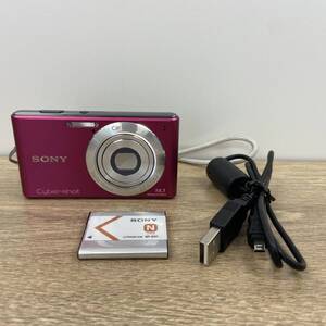 現状品 SONY ソニー Cyber-shot DSC-W530 ピンク コンパクトデジタルカメラ 本体 バッテリー USBケーブル付き デジカメ コンデジ