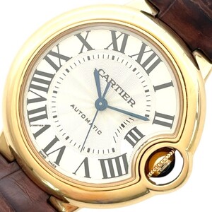 カルティエ Cartier バロンブルー 33MM W6920069 K18PG 腕時計 レディース 中古