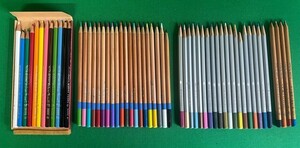 【730】色鉛筆　WATER　SOLUBLE　など55本　（中古）