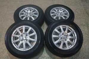 【中古 SET】185/70R14 185/70-14 GOODYEAR グッドイヤー ICENAVI6 アイスナビ スタッドレス LAUFBAHN 14×5.5J+45 4H100 ノート フリード 