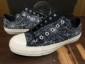 20年製 CONVERSE ALLSTAR 100 SPIDER WEB OX コンバース オールスター スパイダー ウェブ REACT リアクト【1SC435】蜘蛛の巣 BLACK 黒 26cm