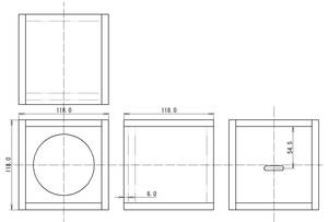 【9M1010J】9mm厚MDF エンクロージャーキット 径指定可