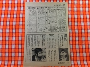 CN25697◆切抜き◇若林豪森川誠まんが日本昔ばなし◇Gメン75・覗き魔は猫背の男・広告・ザ・ネットワーク・長嶋監督ごめんなさい