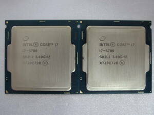 ★Intel /CPU Core i7-6700 3.40GHz 起動確認済み★2個セット！！