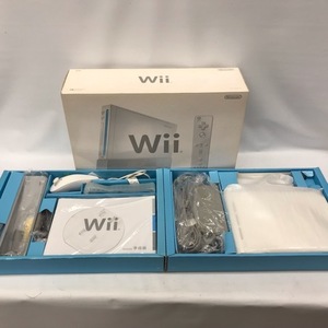 g193201 【ジャンク】ニンテンドー Wii siro RVL-S-WD(JPN) + Wii Fit + コントローラー×4 ※本体起動確認済・動作未確認