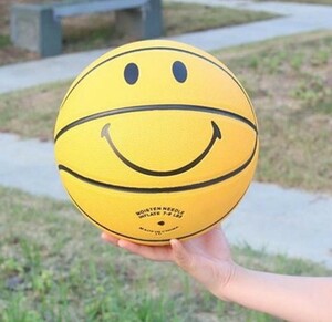 送料無料 スマイル smile バスケットボール にこちゃん 黄色 イエロー 2個 二個 セット 渡辺直美