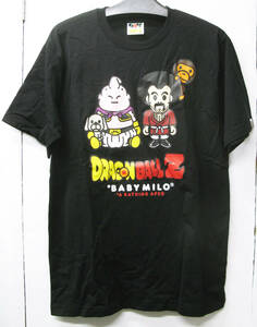 L 送料無料 BAPE × DRAGON BALL Z TEE L BRAND NEW A BATHING APE BABY MILO BLACK ドラゴンボール エイプ Tシャツ L 黒 未使用 新品 レア