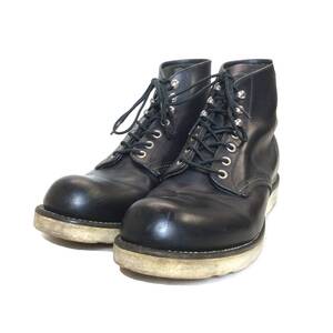 RED WING レッドウィング 8165 アイリッシュセッター プレーントゥ ワーク ブーツ 靴 シューズ 黒 ブラック 8D 26cmくらい