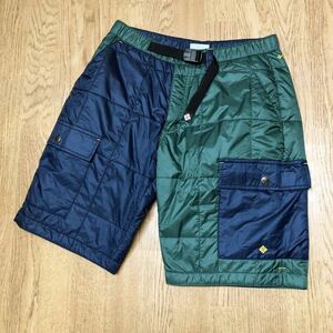 美品＊Columbia＊OMNI-HEAT /コロンビア レディースL ハーフパンツ ショートパンツ 半ズボン 短パン 中綿 保温 ロゴ刺繍 登山 アウトドア