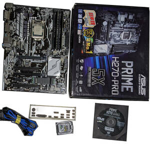 【中古】ASUS PRIME H270-PRO + CPU(i7 7700)メモリ(16GB)SSD(M.2 SATA 128GB)セット