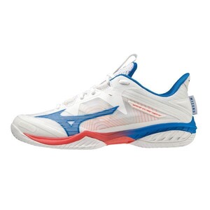 【71GA227510 26.0】MIZUNO(ミズノ) バドミントンシューズ　ウェーブクロー NEO 2 FIT　ホワイト/ブルー/ピンク 新品未使用　2E相当