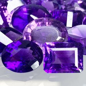 ◆天然アメジストおまとめ300ct◆m ルース 裸石 宝石 ジュエリー jewelry アメジスト amethyst