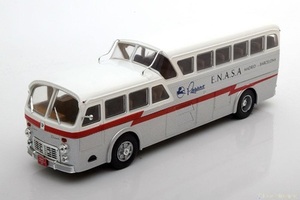 アシェット　1/43　ペガソ・Z-403 MONOSCOCCA AUTOBUS E.N.A.S.A. MADRID-BARCELLONA　silver/white/red　1951　バス