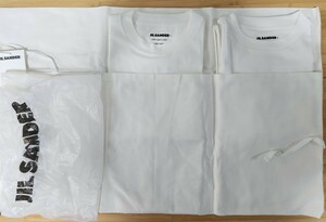 新品 JIL SANDER ジルサンダー パックT Tシャツ 2枚セット 保存袋付き サイズS 無地