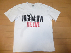 HIGH&LOW ハイ&ロー◆半袖Ｔシャツ◆ホワイト◆ライブＴシャツ◆Ｍ