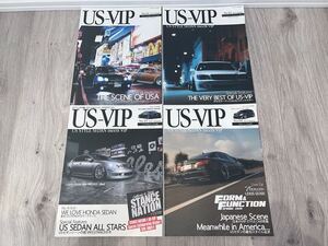 4冊セット　US-VIP US VIP Stance jdm usdm hellaflush 検) 雑誌 インテリア LS GS IS 改造車 カスタムカー スタンスマガジン usdm freax